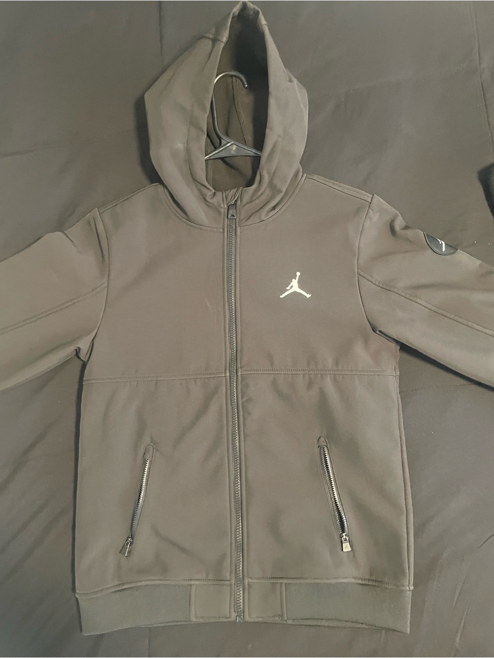 Jordan Kids Black Full-Zip Hoodie Jacket